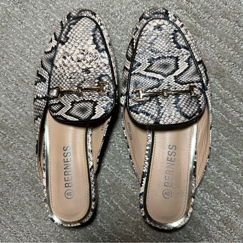 Women's Snake Print Loafers